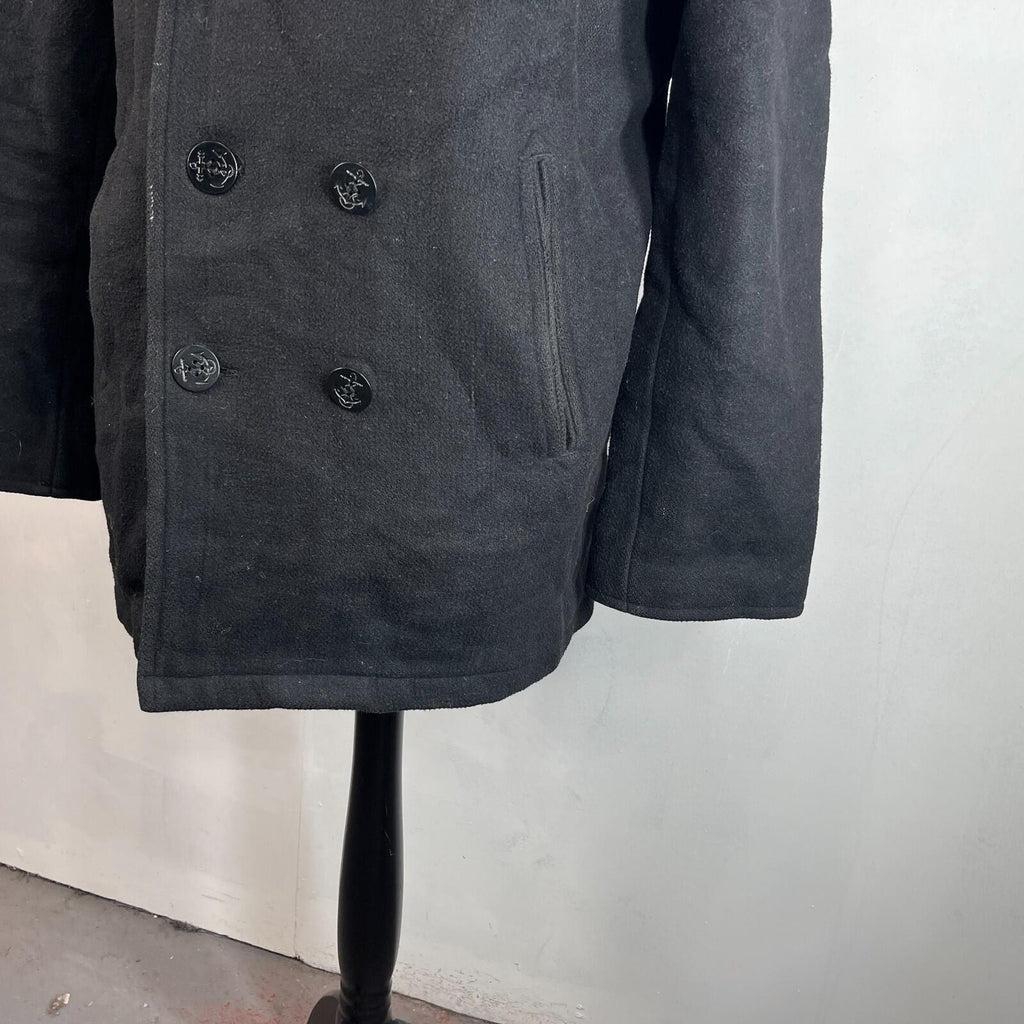 Genuine US Navy Black Wool Deck Jacket size XL Mil-Tec Formal Military