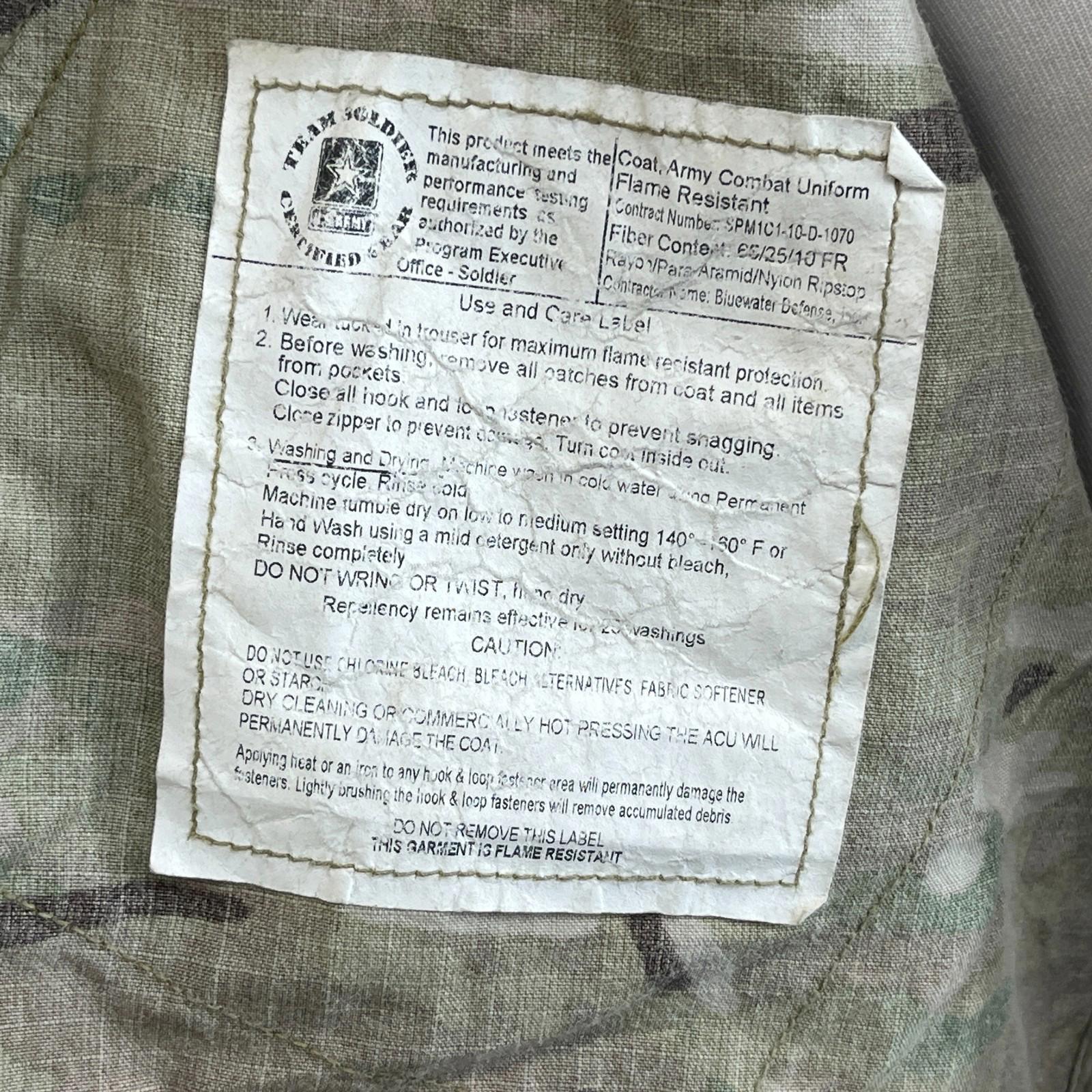 US Military OCP Scorpion Camouflage FRACU Combat Jacket size Medium Reg
