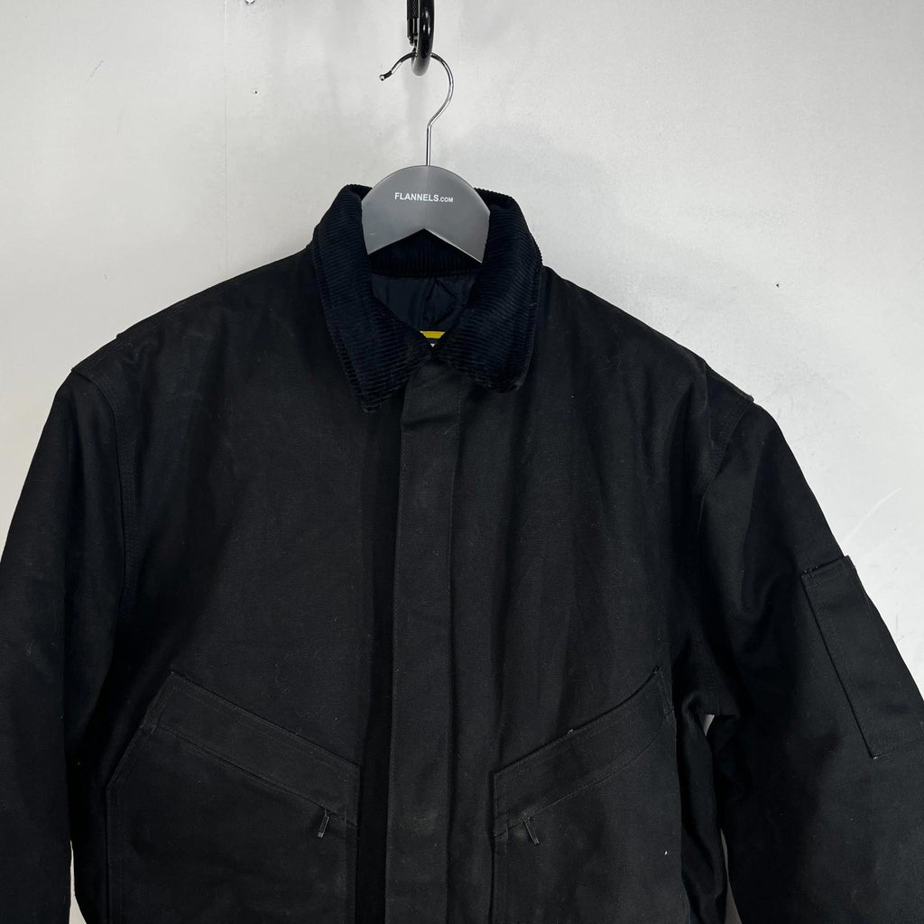 Walls Workwear Heavy Duty Overalls Quilted Insulated in Black Medium Regular