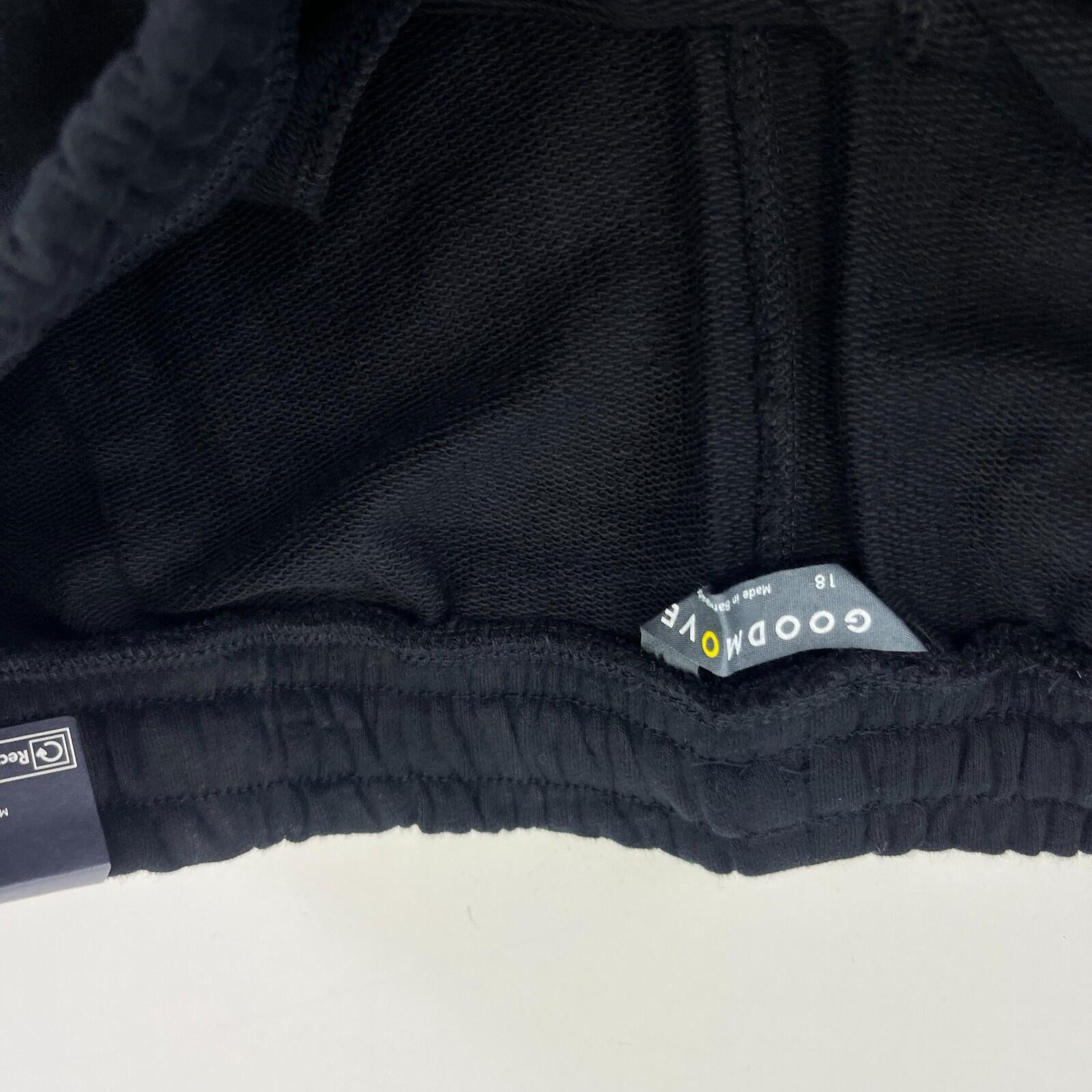 M&S Ladies Goodmove Parachute Joggers Cuffed Trousers Pants Black BNWT size 18