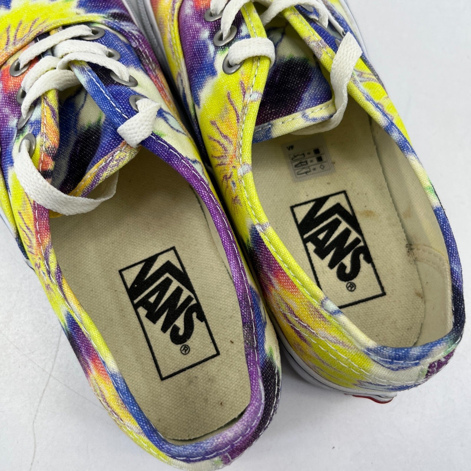 Vans Rare Tie Dye Trainers Pumps Colourful Shoes size UK 4 - EU 36.5