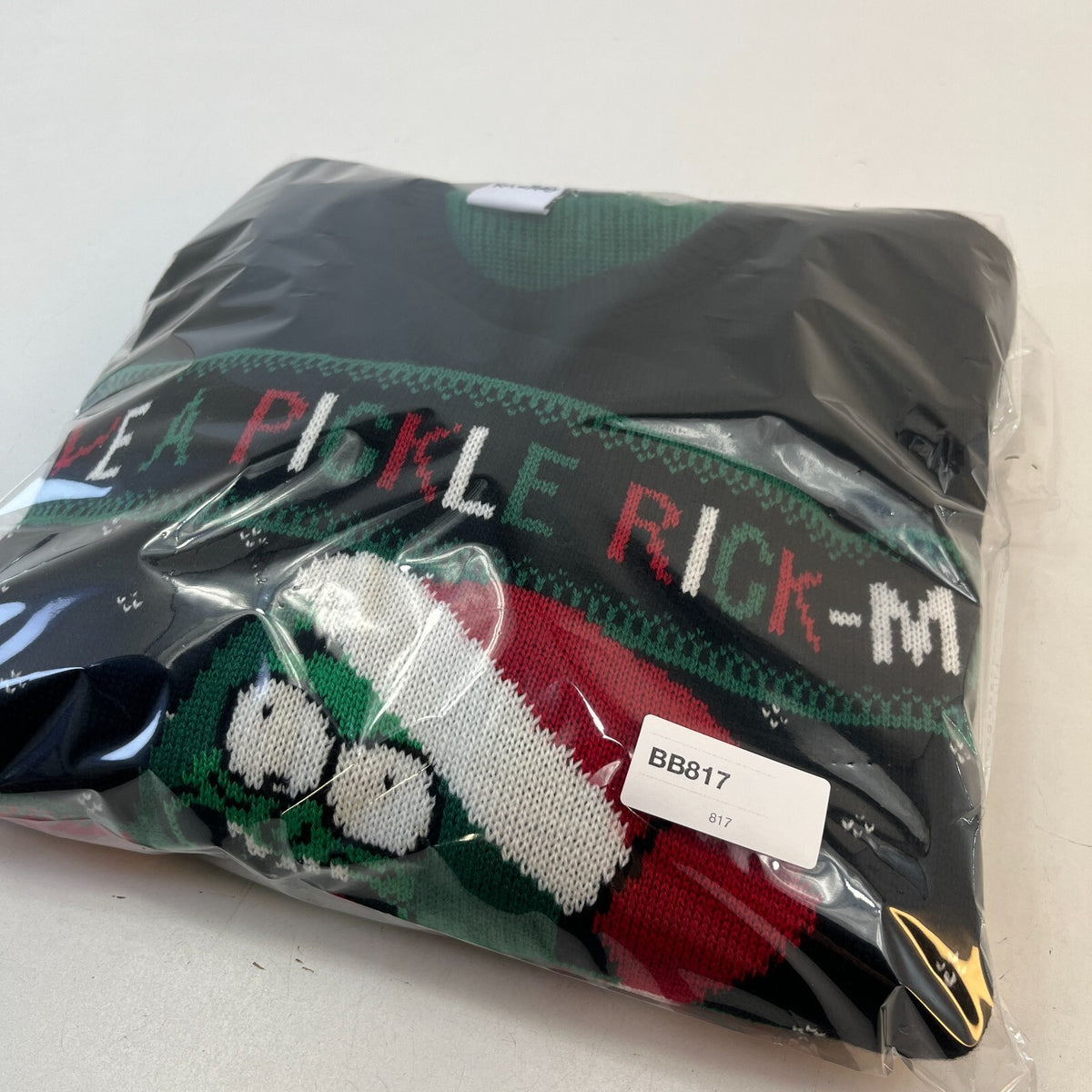 Rick and Morty Pickle Rick-mas Ugly Christmas Jumper Knit Sweater size 2XL