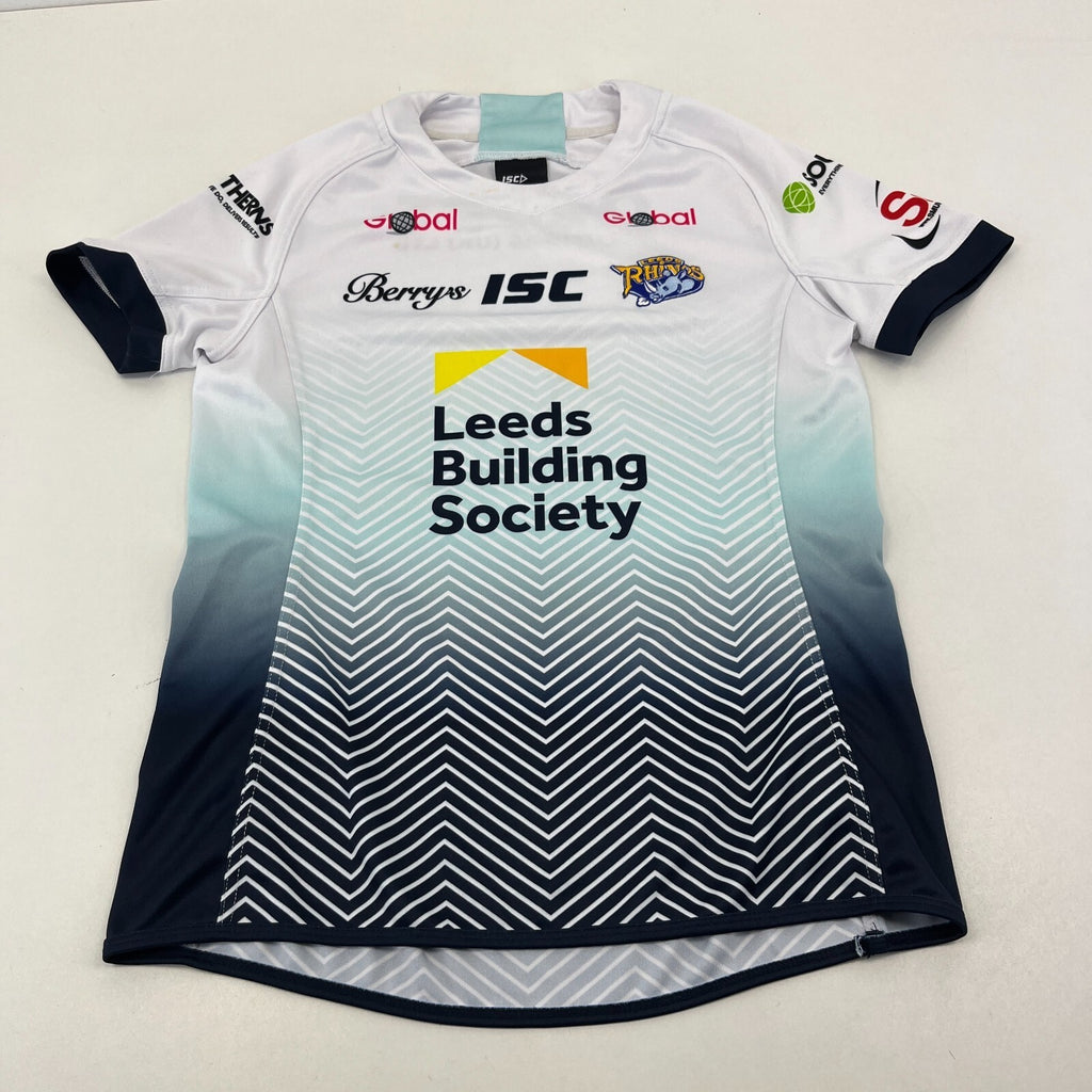 Leeds Rhinos Rugby Shirt Women's size 8 - ISC Adult Jersey Top