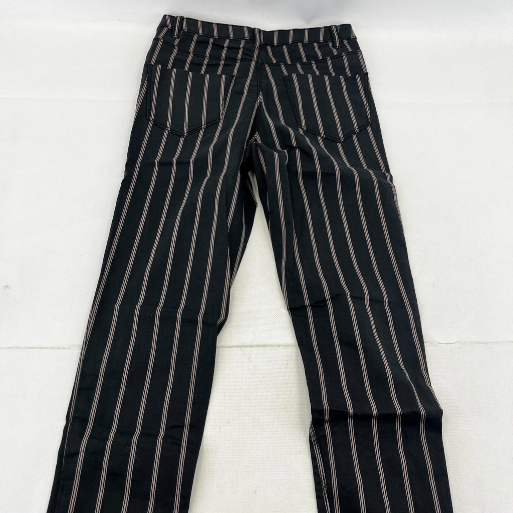 C&A Clockhouse Womens Black Striped Jeans Jegging Leg Skinny size 38R - NWOT