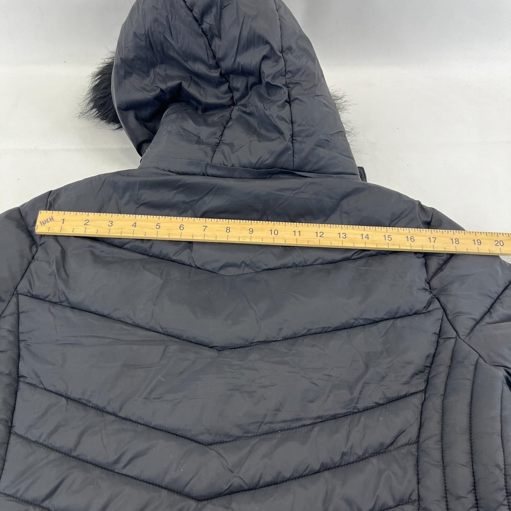 Superdry Original Fuji Puffer Jacket Women's Black Hooded UK size 18