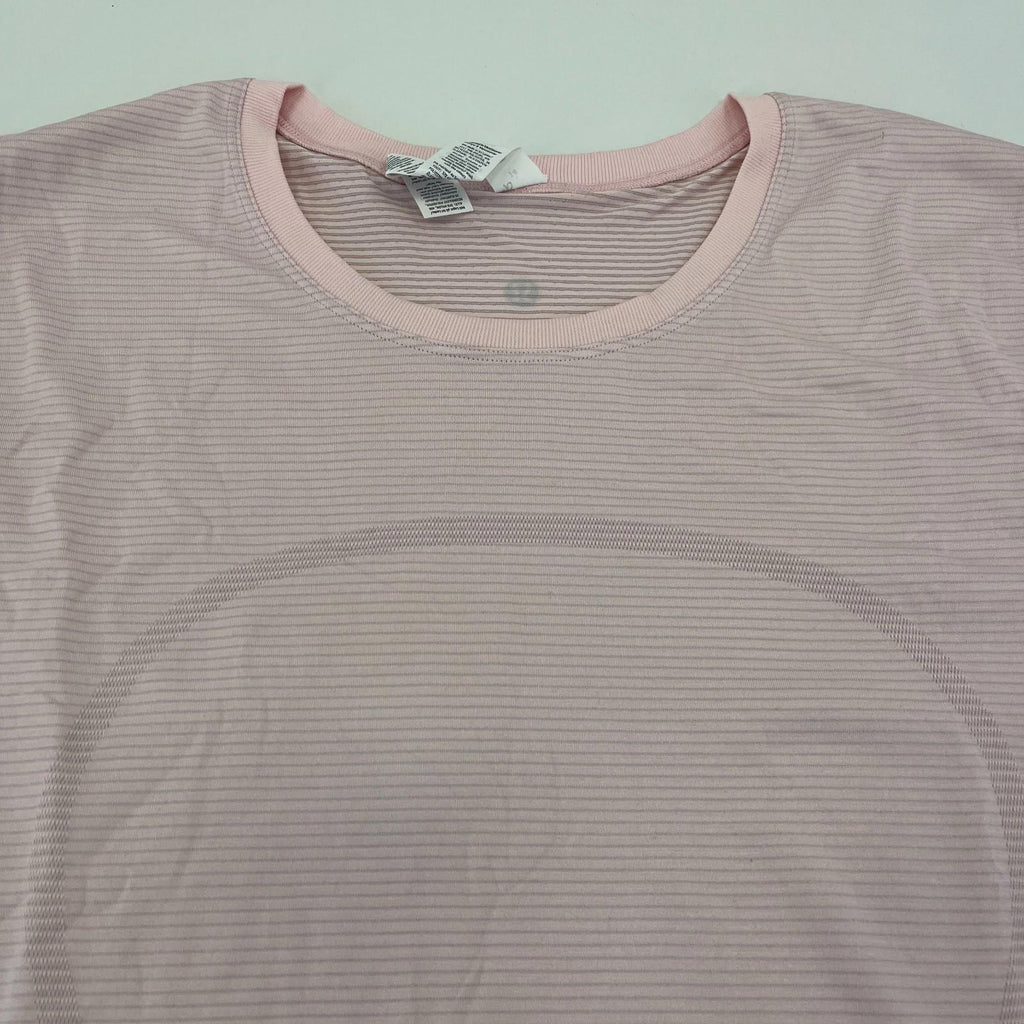 Lululemon Swiftly Relaxed Long-Sleeve Shirt in Pink size UK 18 US 14