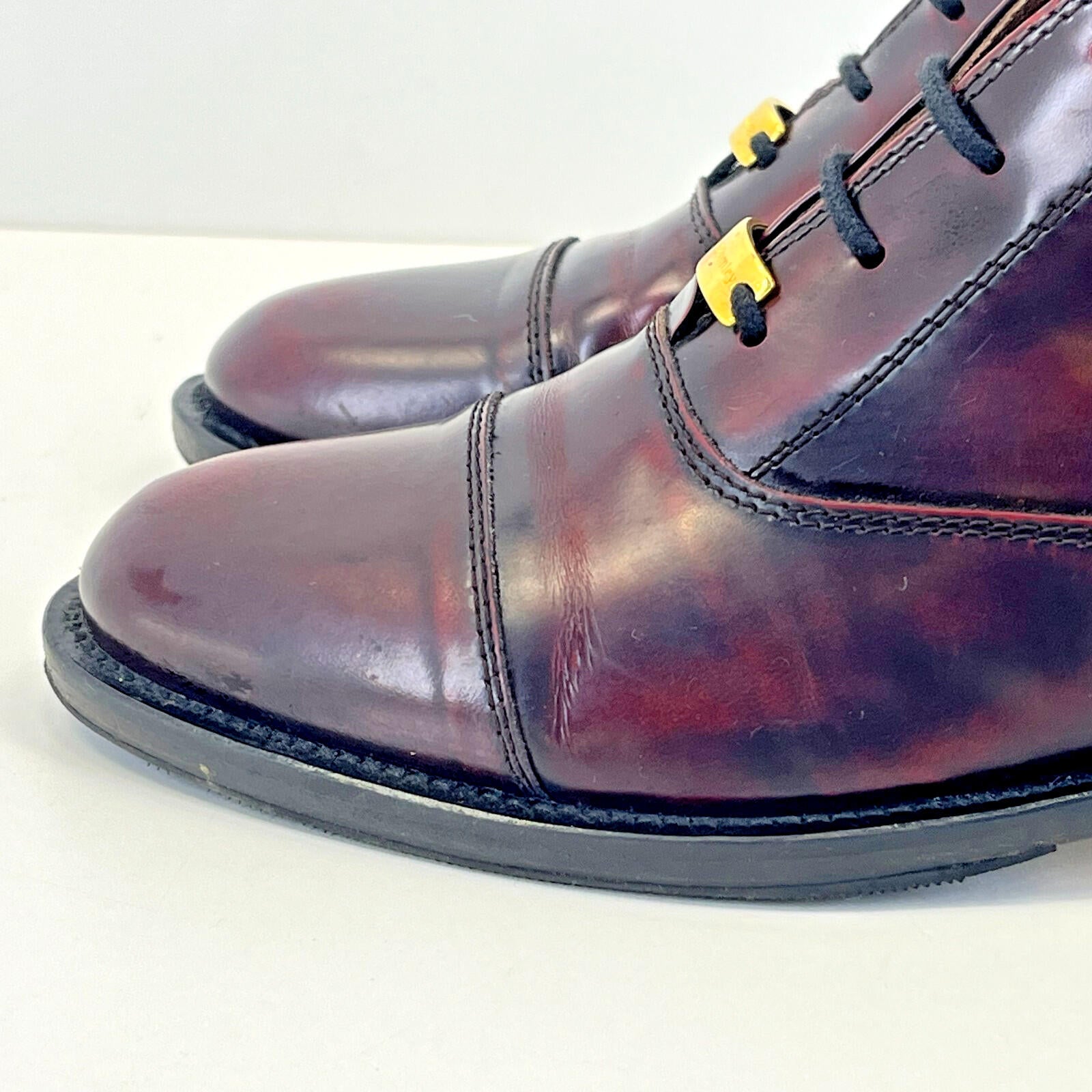 Ladies Russell & Bromley Leather Chelsea Ankle Boots Oxblood Red UK 3  - EU 36