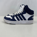 Adidas Hoops Mid 3.0 K Trainers White & Blue UK size 2 / EU 34