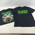 Blink 182 Belfast 2023 Tour T Shirt - Black & Green size Medium - NWOT