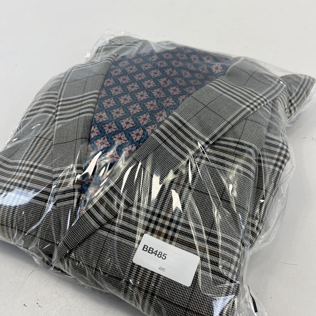 Next Tailoring Men's Grey Check Suit 44L Dark Grey W36 L31 Trousers Skinny Fit
