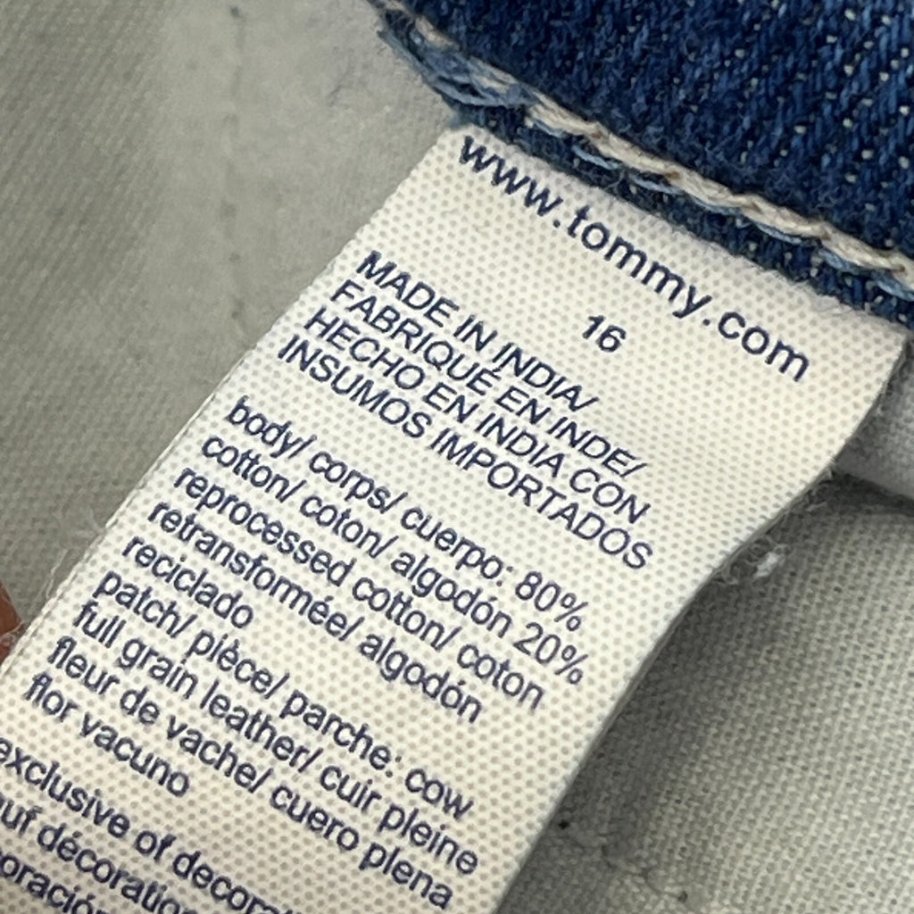 Tommy Hilfiger Womens High Rise Wide Leg Jeans UK size 16 W33" L30" Mid Blue