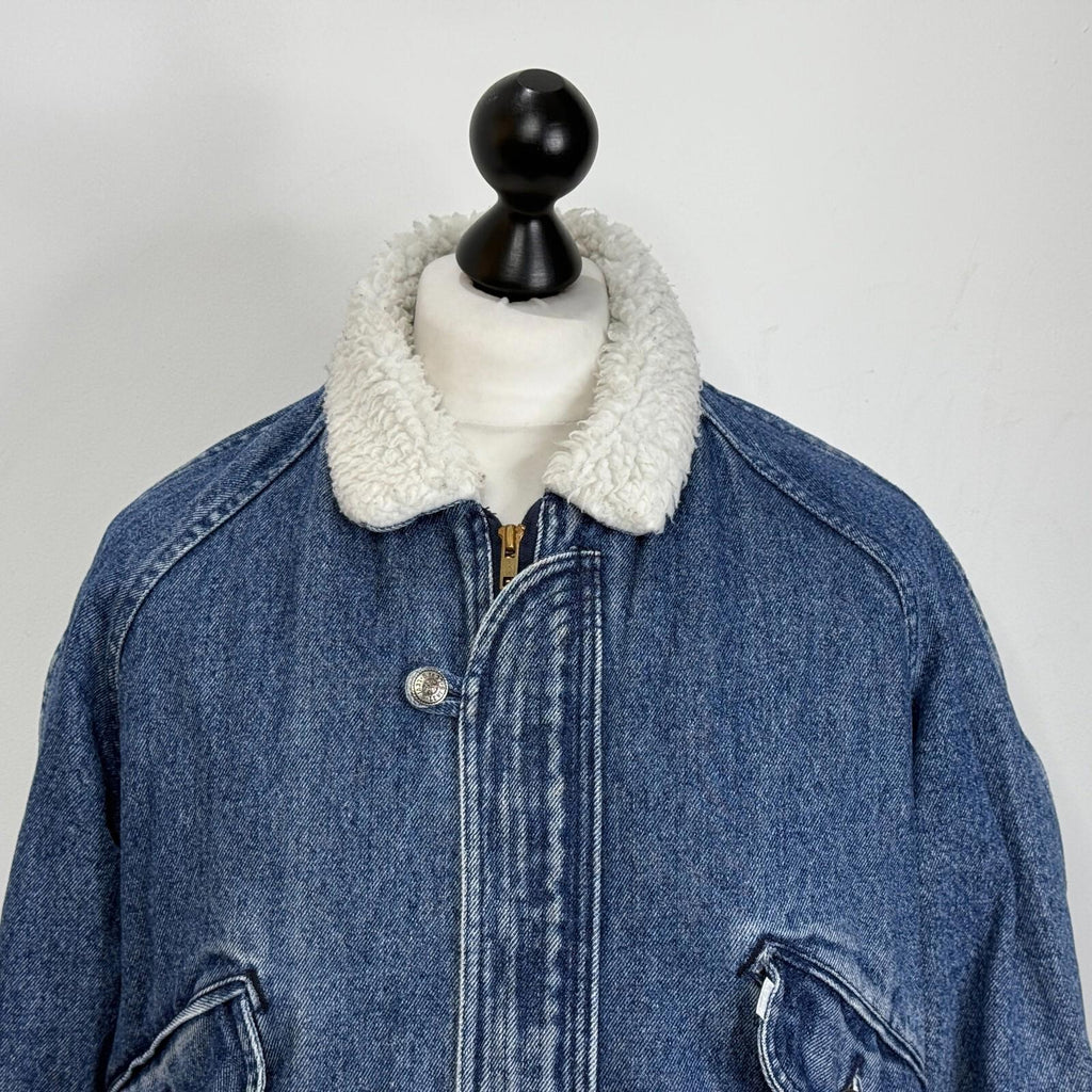 Levi's Trucker Sherpa Lined Denim Jacket Men's US size S (fits like M Loose Fit)