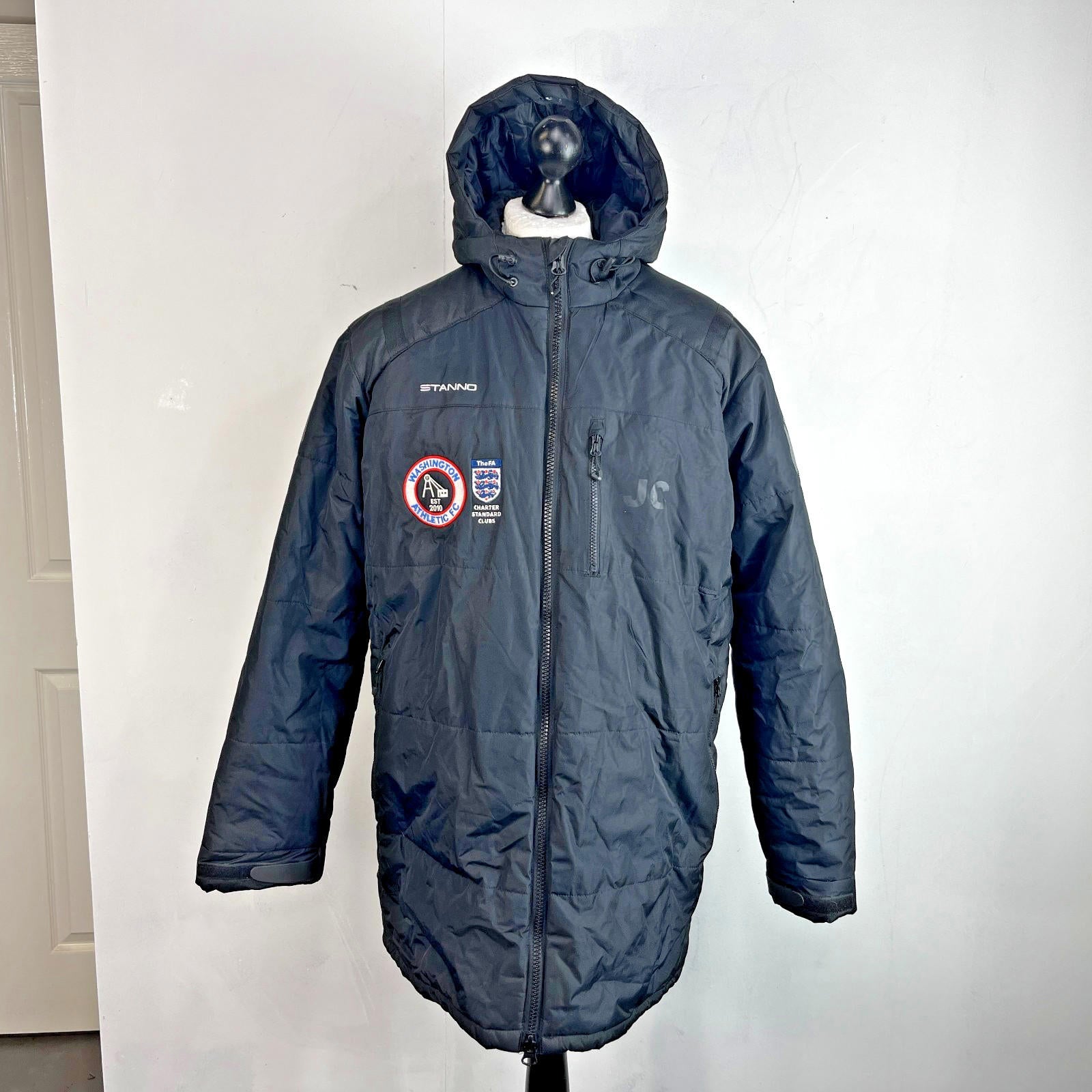 Stanno Washington Athletic FC Football Training Coat Jacket Black 2XL Slim Fit