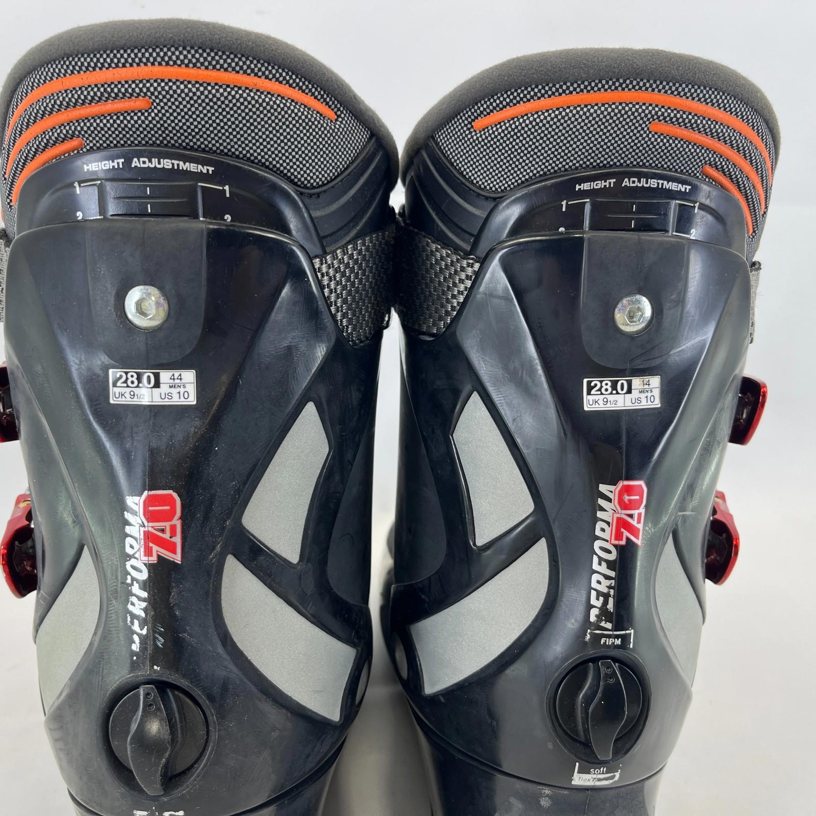 Salomon Performa 7.0 Ski Boots Men's size UK 9.5 EU 44 Black & Red