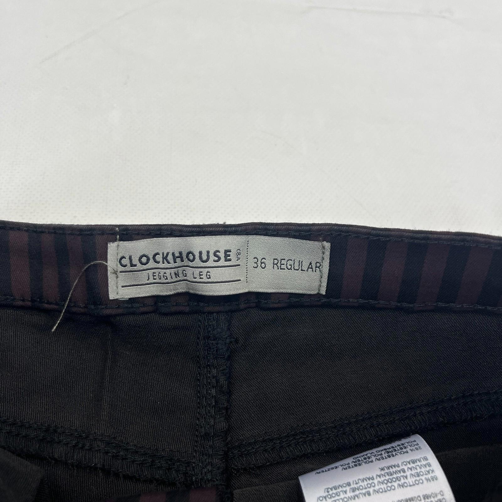 Clockhouse Womens Black/Purple Striped Jegging Jeans Skinny size 36R NWOT