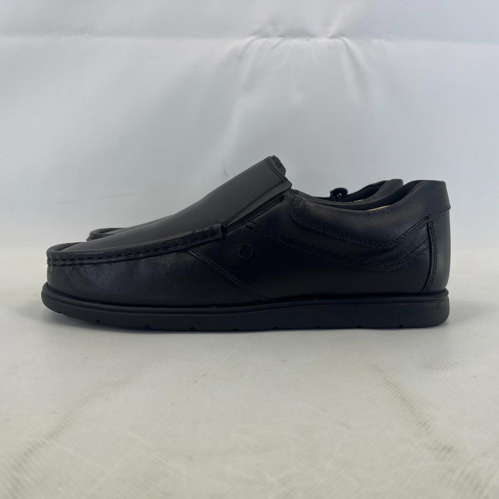 Pretty Green Waltham Slip On Shoes Moccasin Loafers Men's Black Leather size 9.5