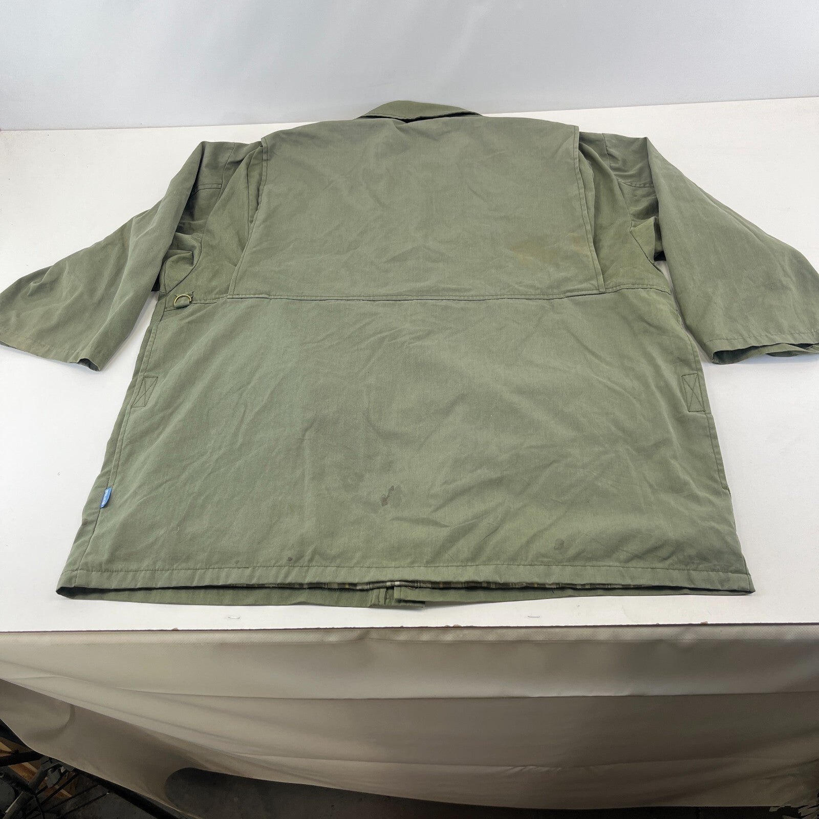 Decathlon Cropped Sleeve Shooting Hunting Jacket w/ Poachers Pocket Green UK 2XL