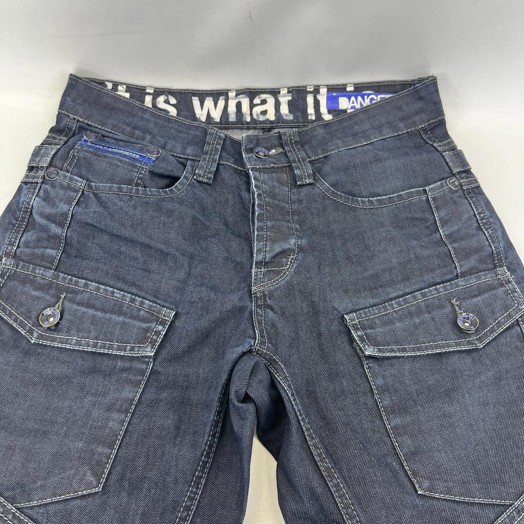 GIO GOI Blue Jeans Mens Denim Straight Leg  W32 L31 - It Is What It Is