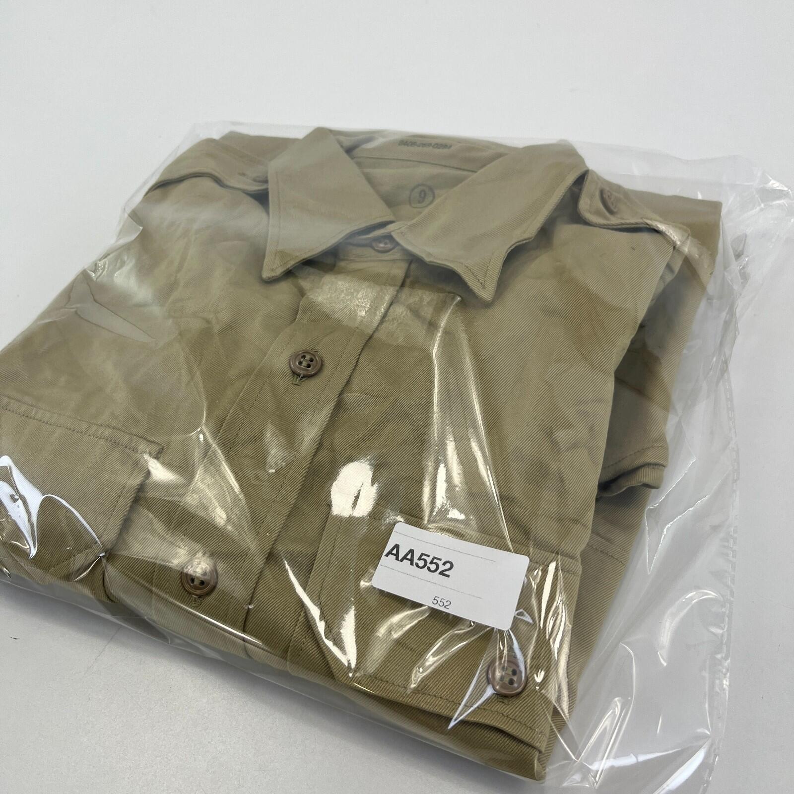 Vintage US Army Khaki Long Sleeve Shirt New Deadstock size 14 1/2 (UK Large)