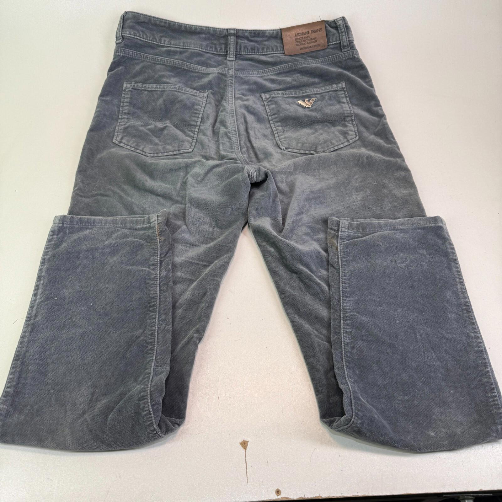 Armani Felt Feel Jeans Tapered Leg in Grey W29" L28"