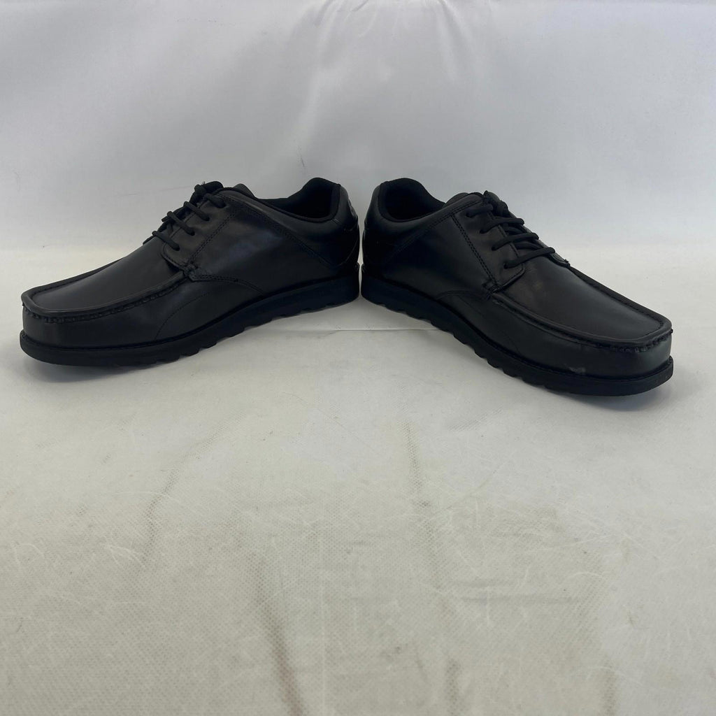 Pretty Green Harrow Lace Up Shoes Moccasin Loafers Men's Black Leather size 10