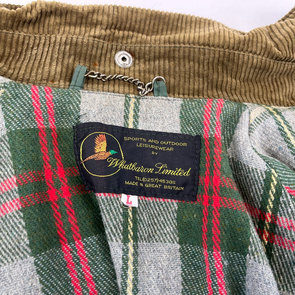 Whatbaron Kruegercoat Wax Cotton Jacket Green size Large