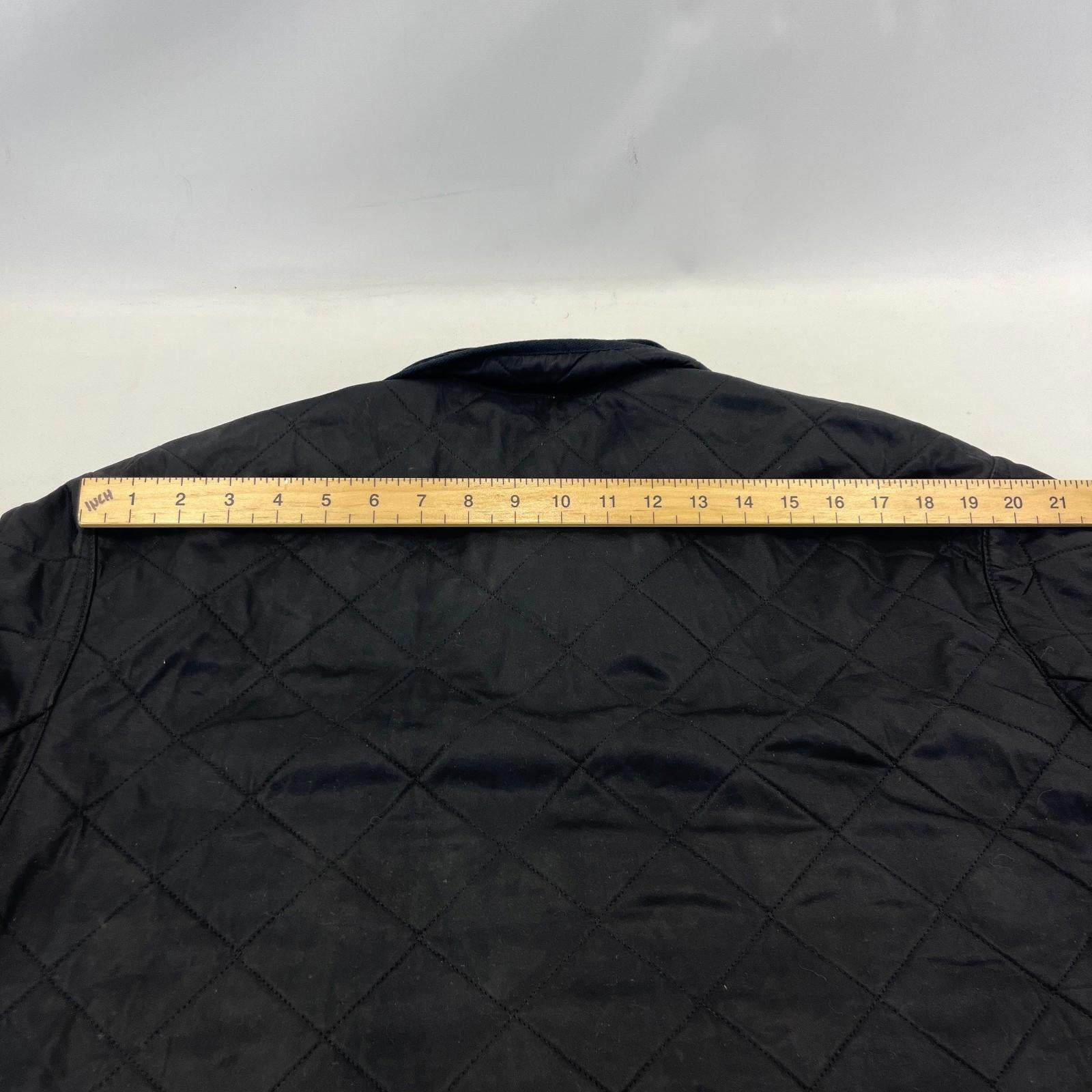 Barbour Duracotton Polarfleece Quilted Jacket in Black size XL