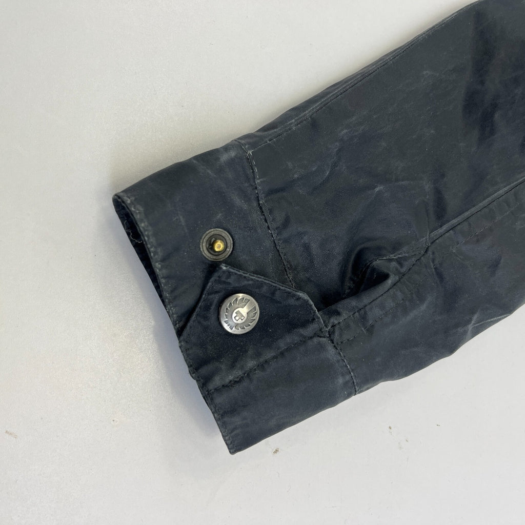 Belstaff Six Days Women's Jacket EU size 46 Black Made in Italy Waxed Motorcycle