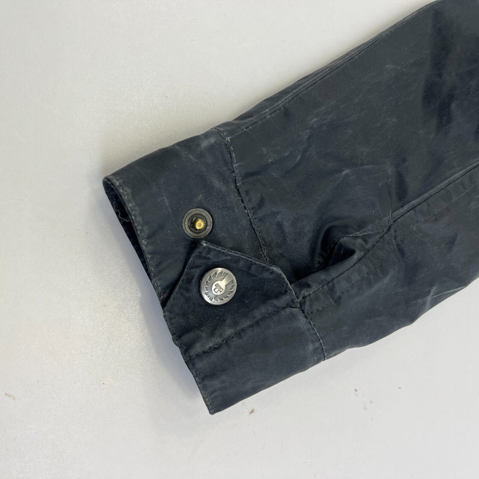 Belstaff Six Days Women's Jacket EU size 46 Black Made in Italy Waxed Motorcycle