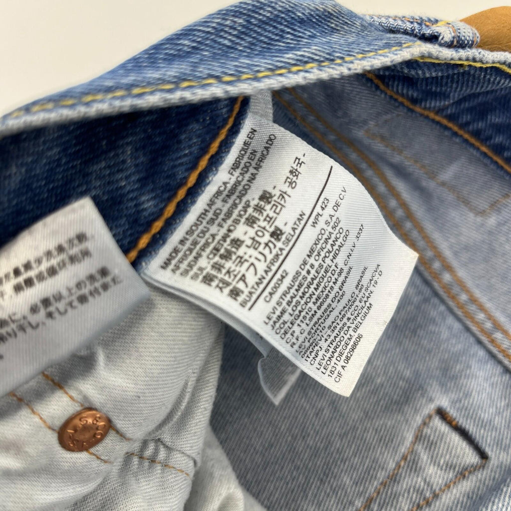 Levi’s 501 Men’s Jeans Mid Blue Straight Leg Button Fly W34" L30"