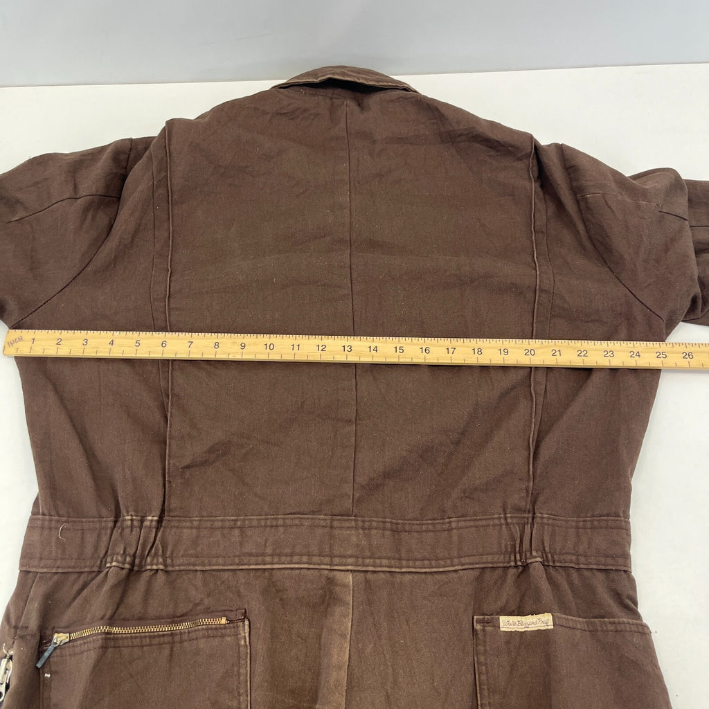 Vintage Walls Blizzard Pruf Brown Lined Overalls Men's Large-Regular Made in USA