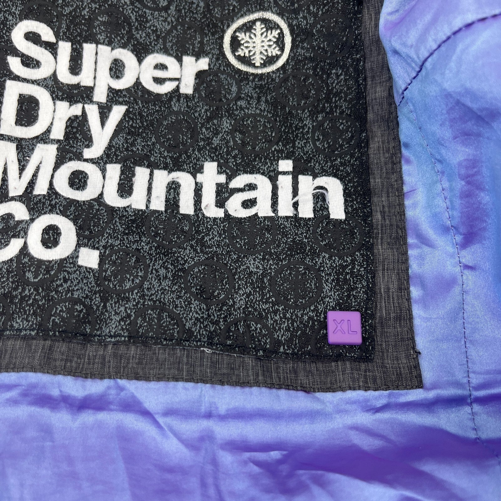 Superdry Mountain Co Mid Faux Fur Puffer - Size XL Grey Hooded  Coat