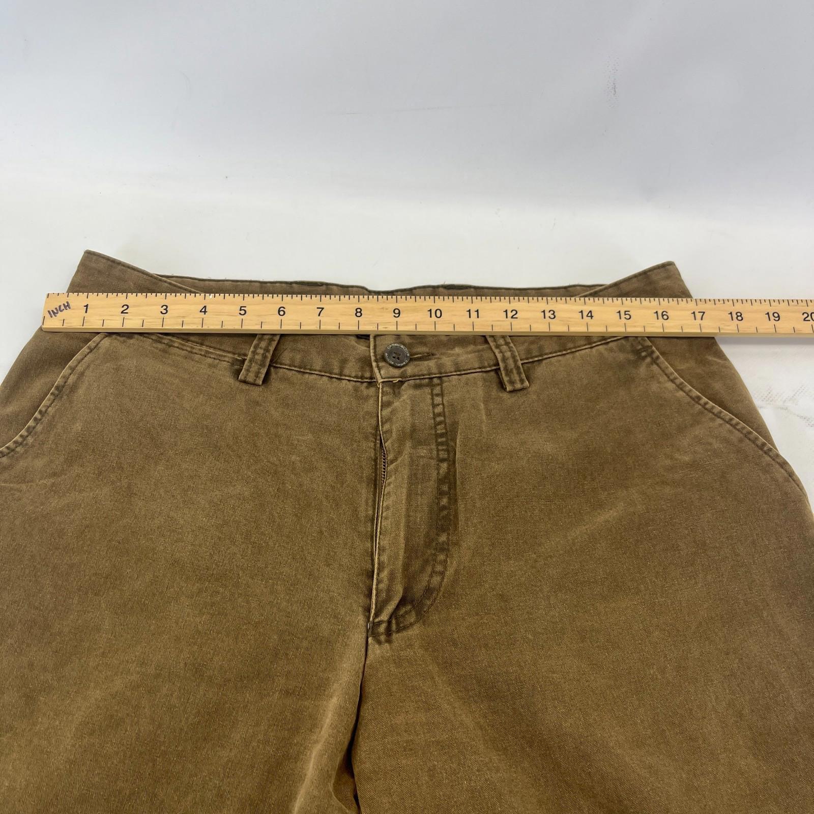 Camel Active Tan Brown Straight Leg Cotton Jeans - Zip Fly W34" L34"