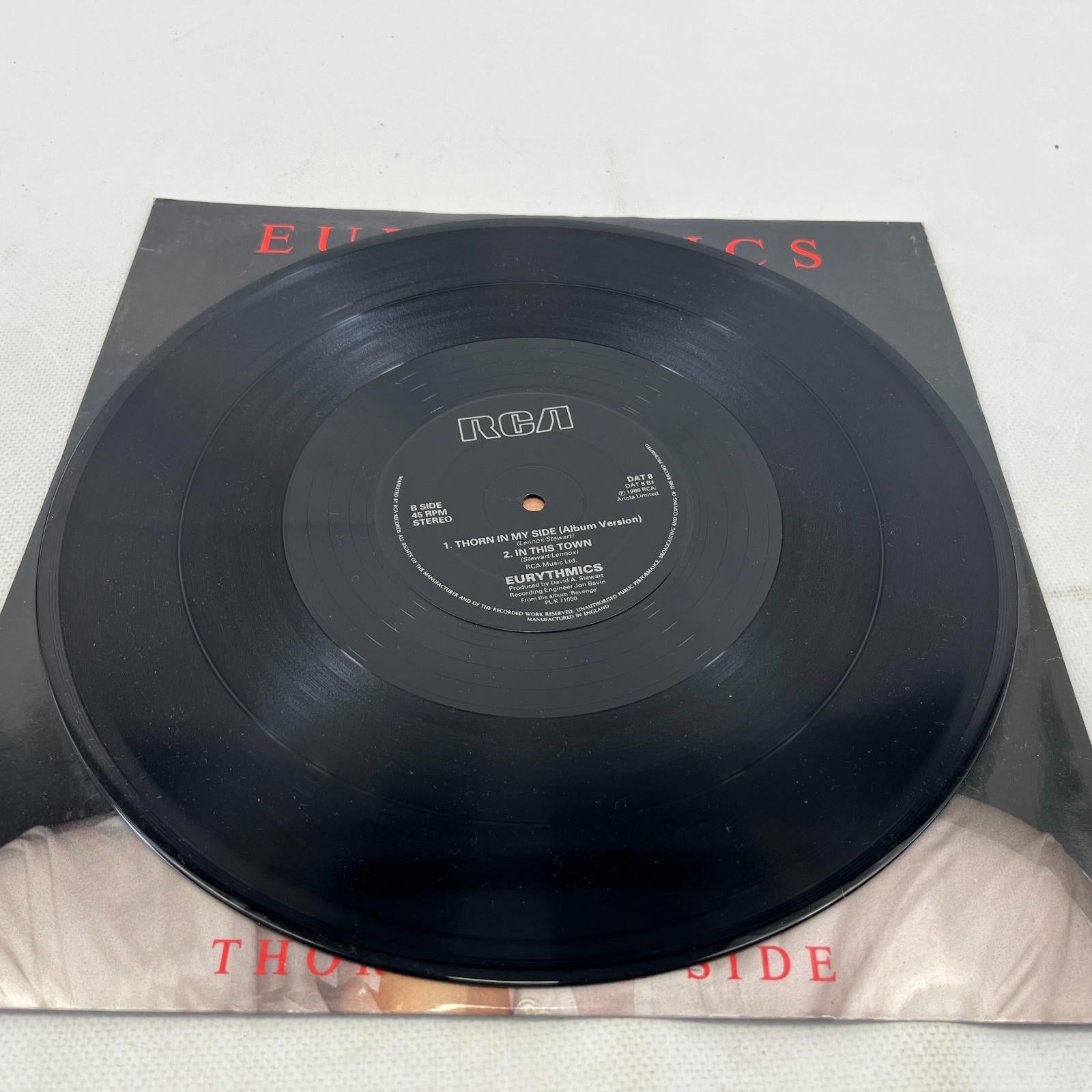 Eurythmics - Thorn In My Side 12" Vinyl Single VG+/VG+