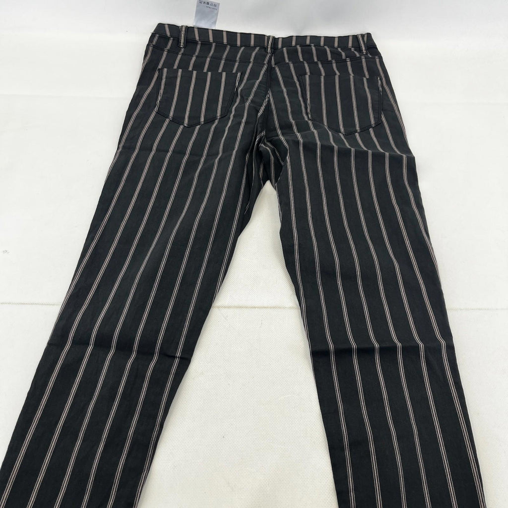 C&A Clockhouse Womens Black Striped Jeans Jegging Leg Skinny size 44R - NWOT