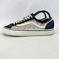 Vans Off the Wall Trainers Floral & Suede Low Top Skate Sneaker UK size 5.5