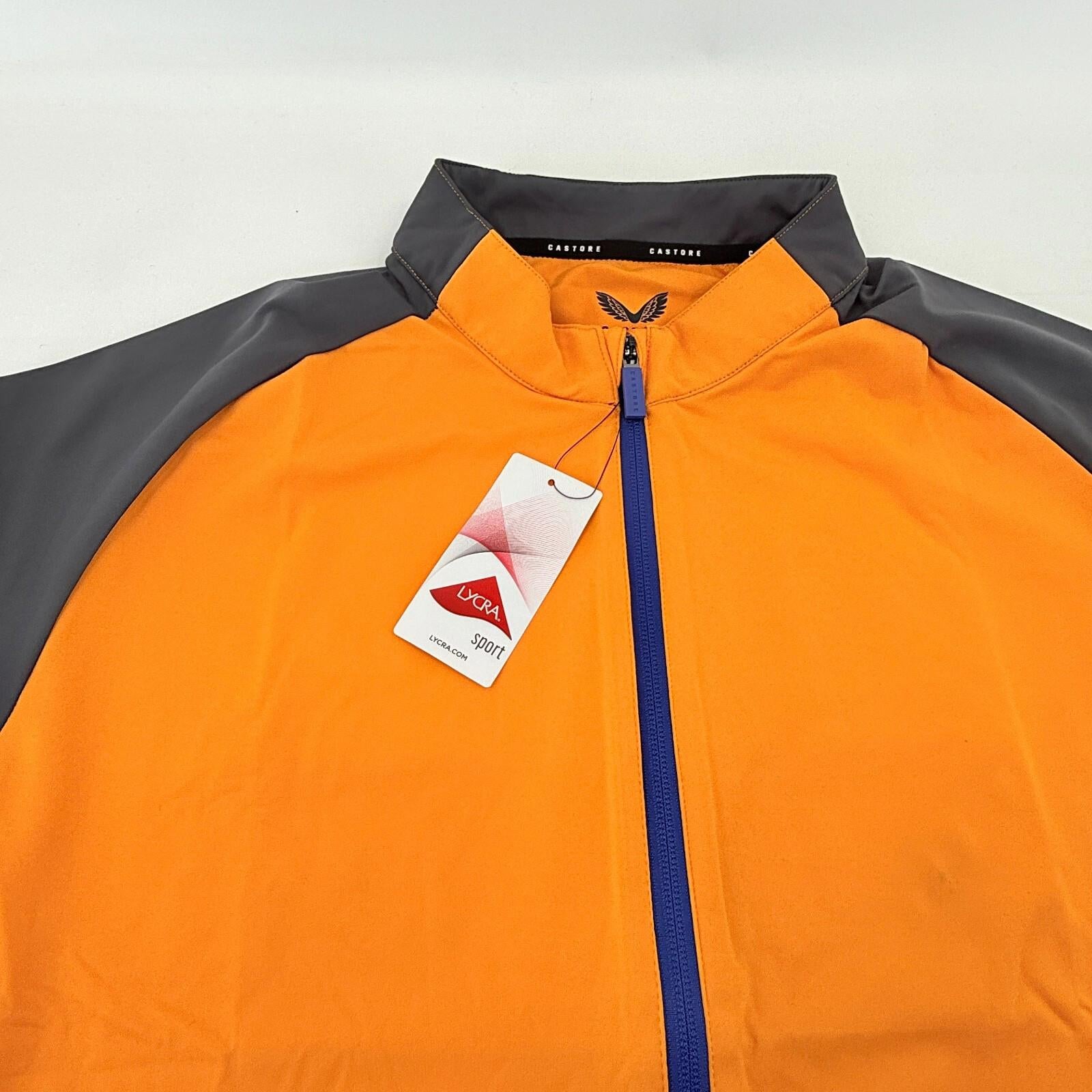 Castore Women’s Soft Shell Training Jacket in Orange & Black size 18