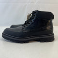 M&S Men's Faux Leather Ankle Boots in Black size UK 7 - EU 40.5