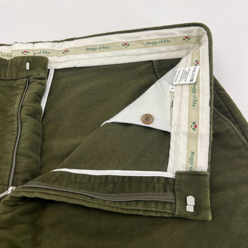 Hoggs Of Fife Breeks Mens W42" Green Olive Hunting Shooting Plus Fours Moleskin