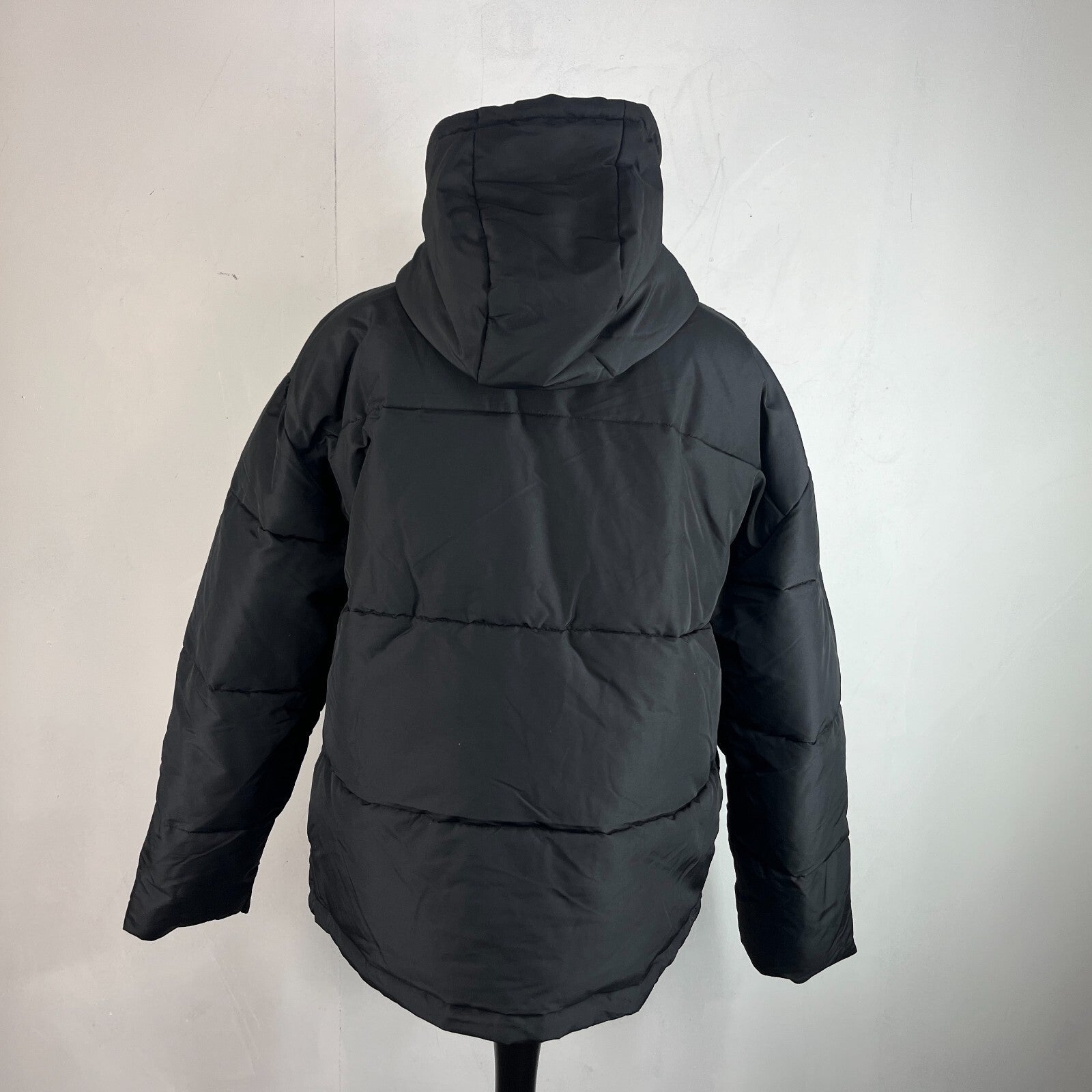 Ellesse Womens Hooded Quilted Padded Puffer Jacket in Black UK 16 - Near Mint