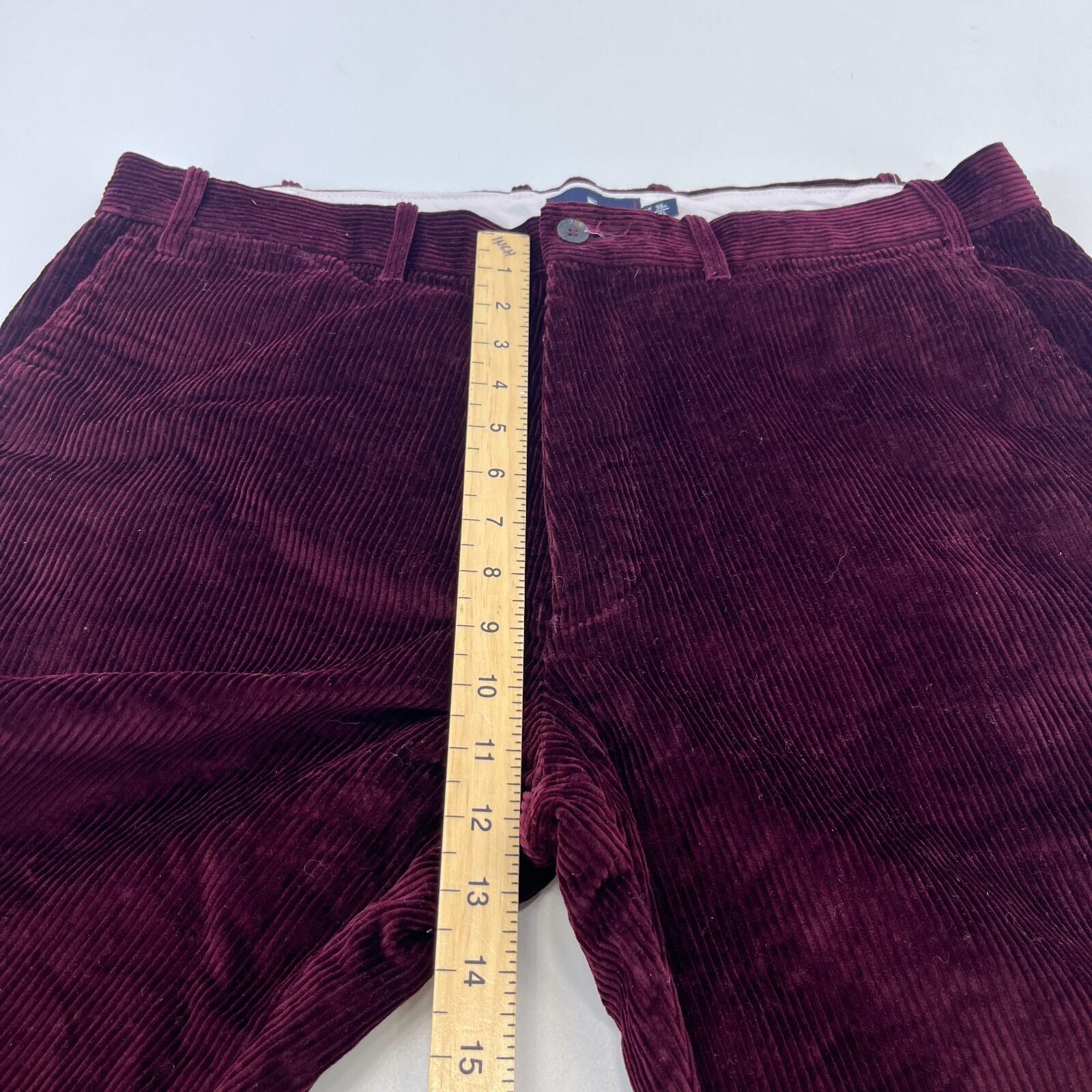 Blue Harbour Corduroy Cord Trouser Burgundy Red W38" L30"
