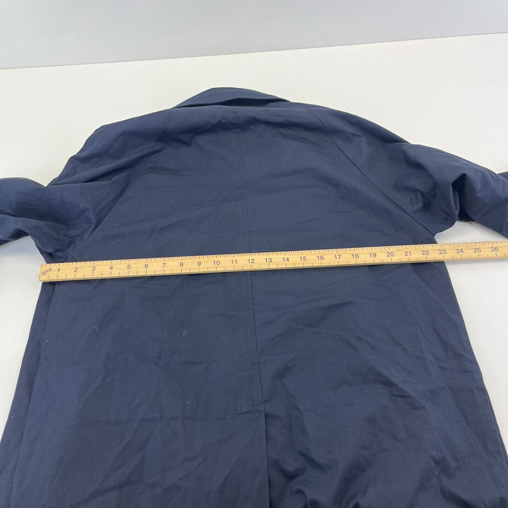 Vintage Men's Trench Coat in Navy Blue with Removable Liner size 40R Raincoat