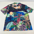 TLDE Gloomy Bear AOP Short Sleeve Shirt Beach Palms Print size S - Sh*te Shirt