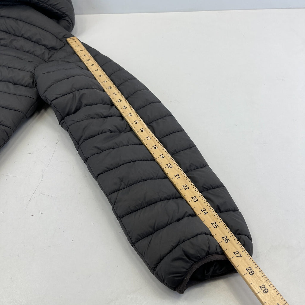 Geographical Norway Amigo Men’s Puffer Jacket XL Dark Grey Hooded Quilted Coat