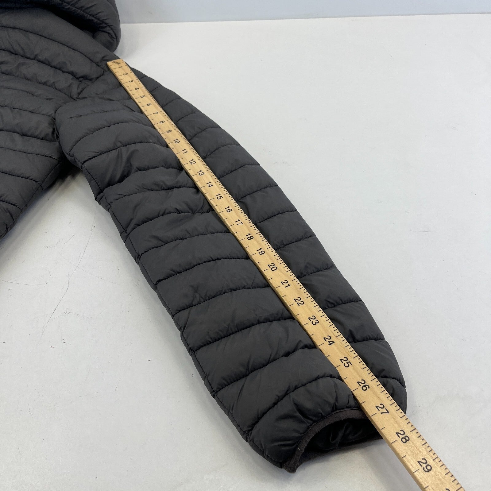 Geographical Norway Amigo Men’s Puffer Jacket XL Dark Grey Hooded Quilted Coat