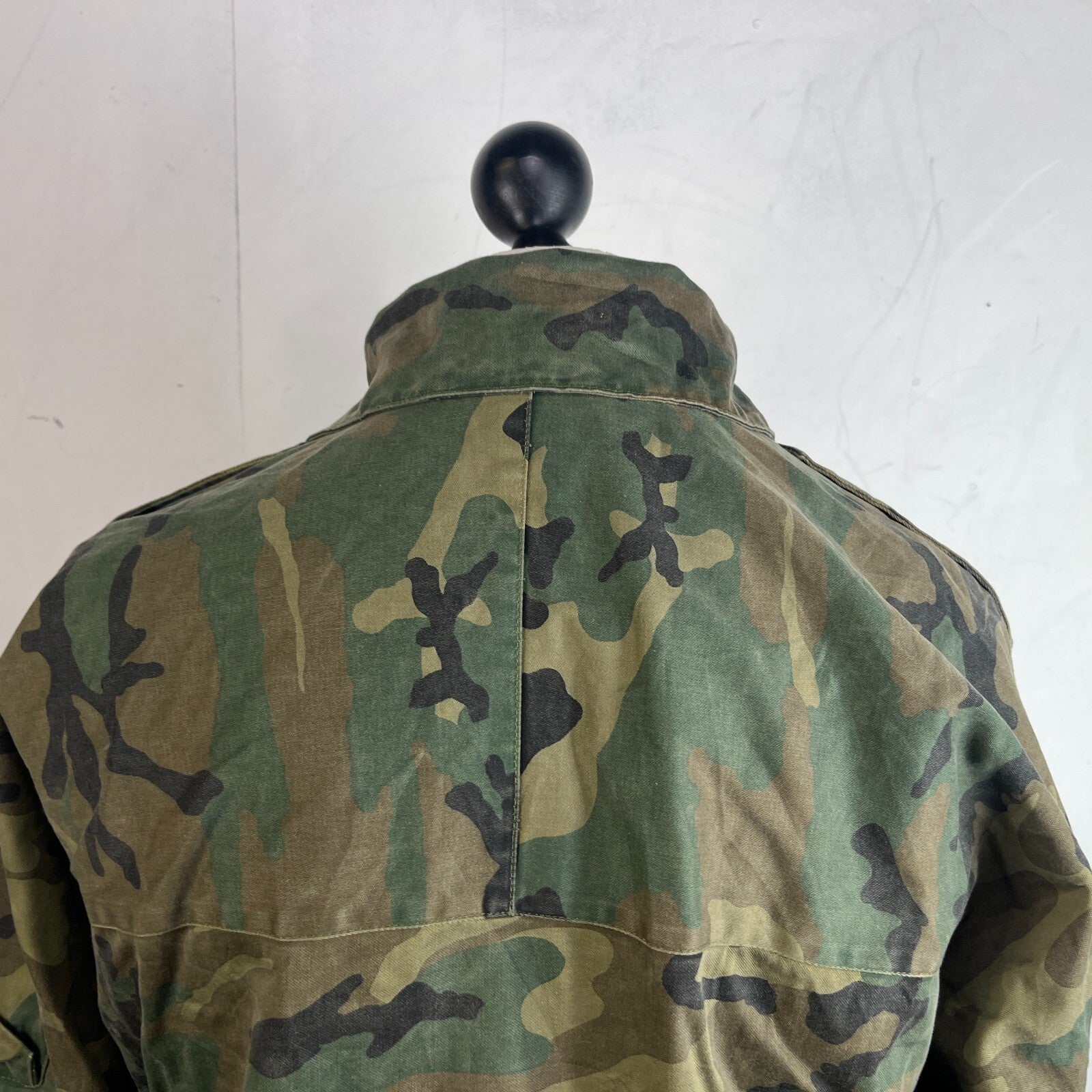 Spanish Military Army Issue Waterproof Combat Jacket Woodland Camouflage size L