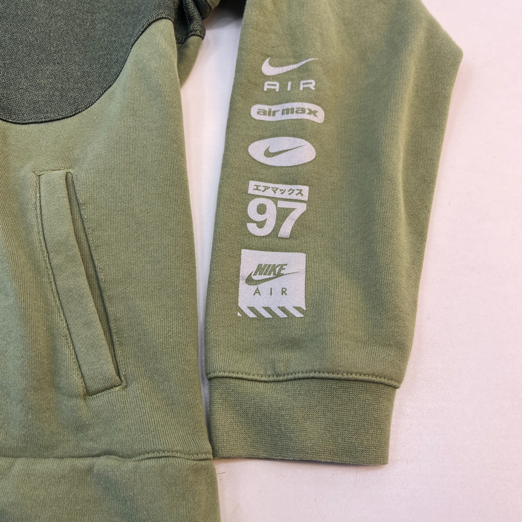 Nike Air Max Hoodie in Green Mens size Large with Kangaroo Pocket