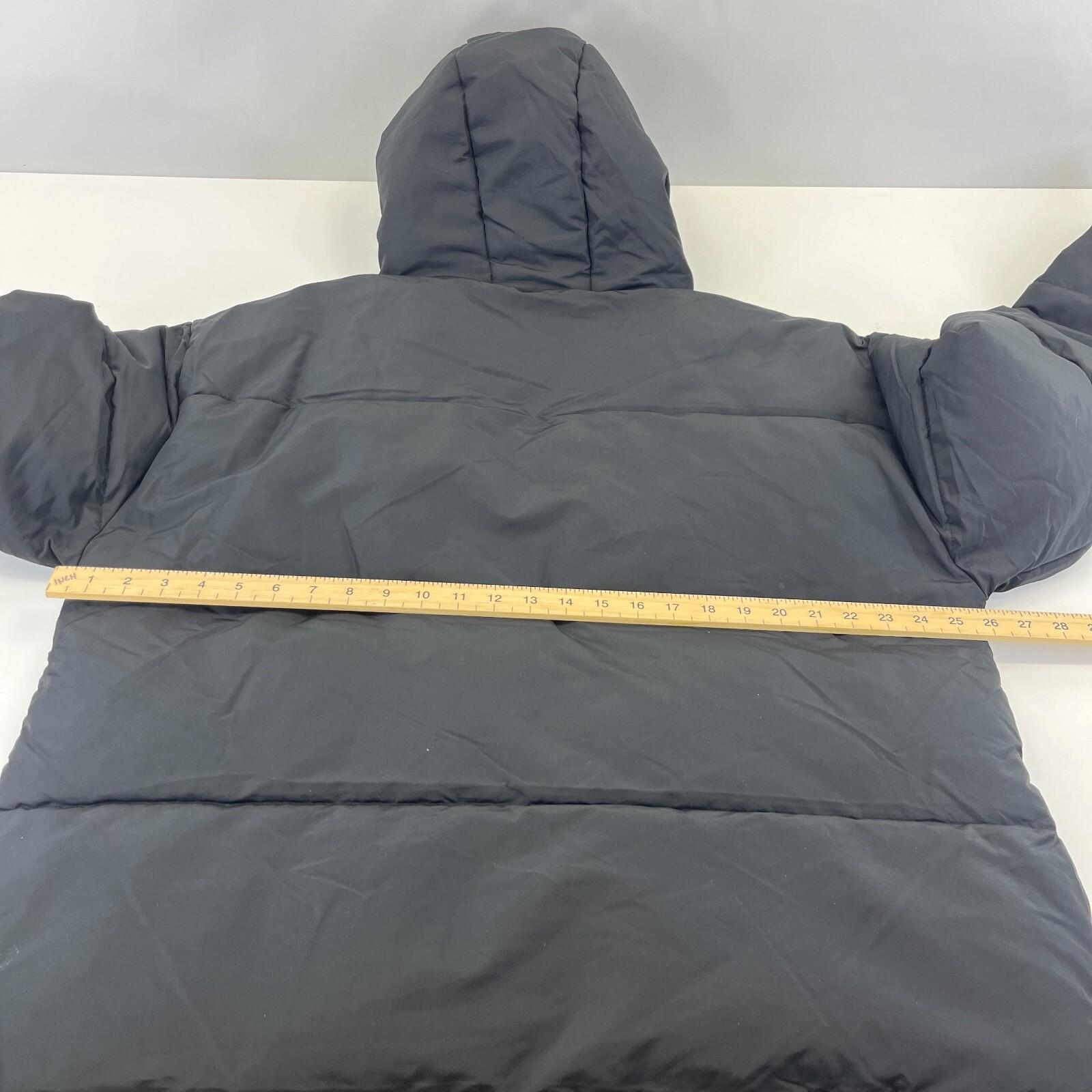 Ellesse Womens Hooded Quilted Padded Puffer Jacket in Black UK 16 - Near Mint