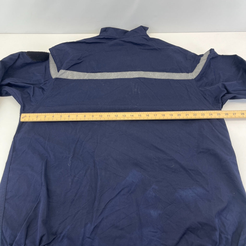 Balsan French Military Chore Jacket size 128L (UK XL) Navy Blue Workwear Canvas