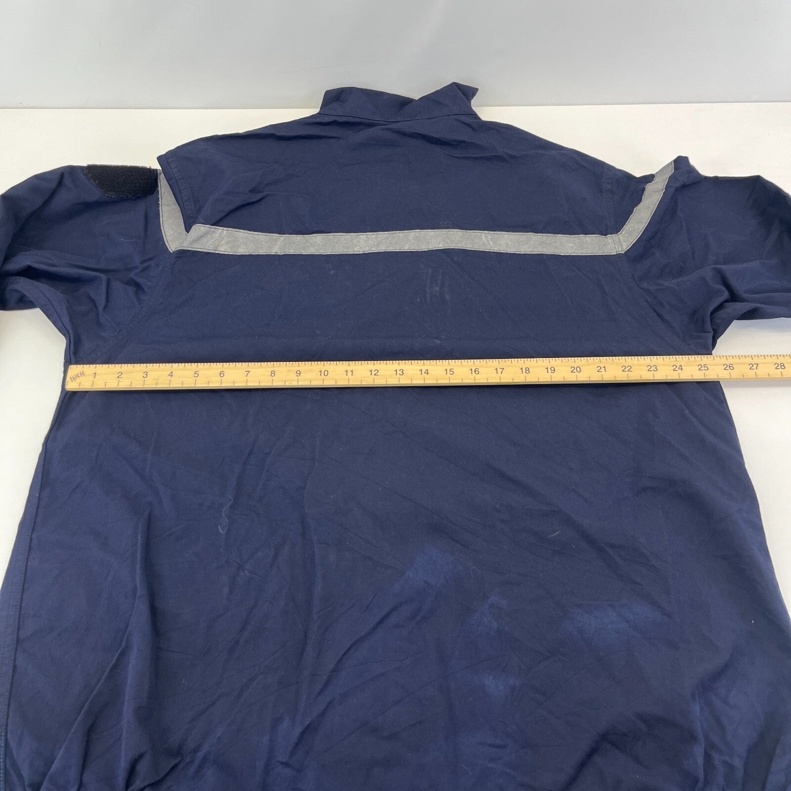 Balsan French Military Chore Jacket size 128L (UK XL) Navy Blue Workwear Canvas
